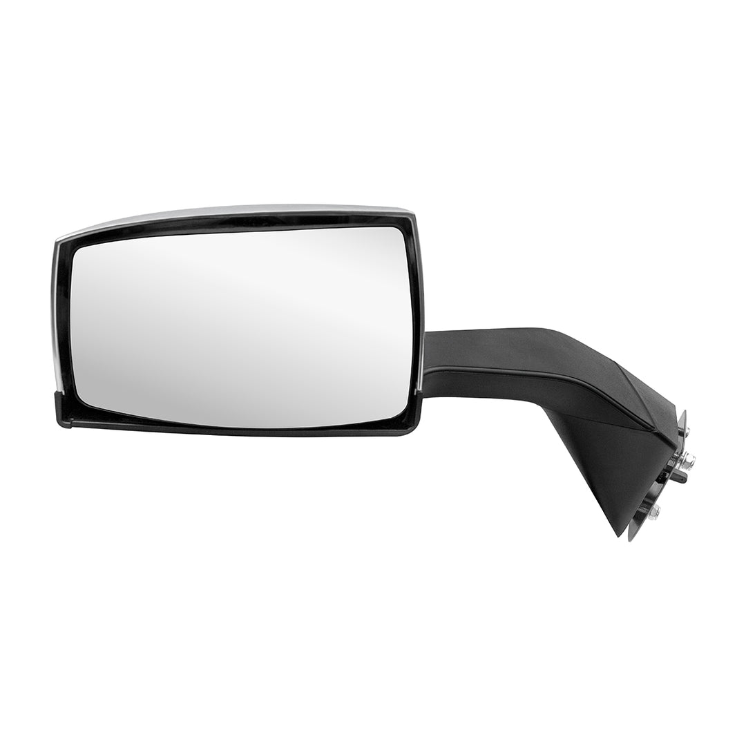 Chrome Hood Mirror Assembly With Sequential LED Turn Signal For 2004-2017 Volvo VNL - Driver