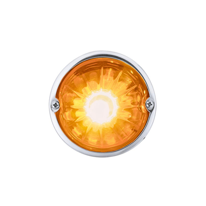 Glass Watermelon Light Kit With LED Light - Amber LED/Dark Amber Lens