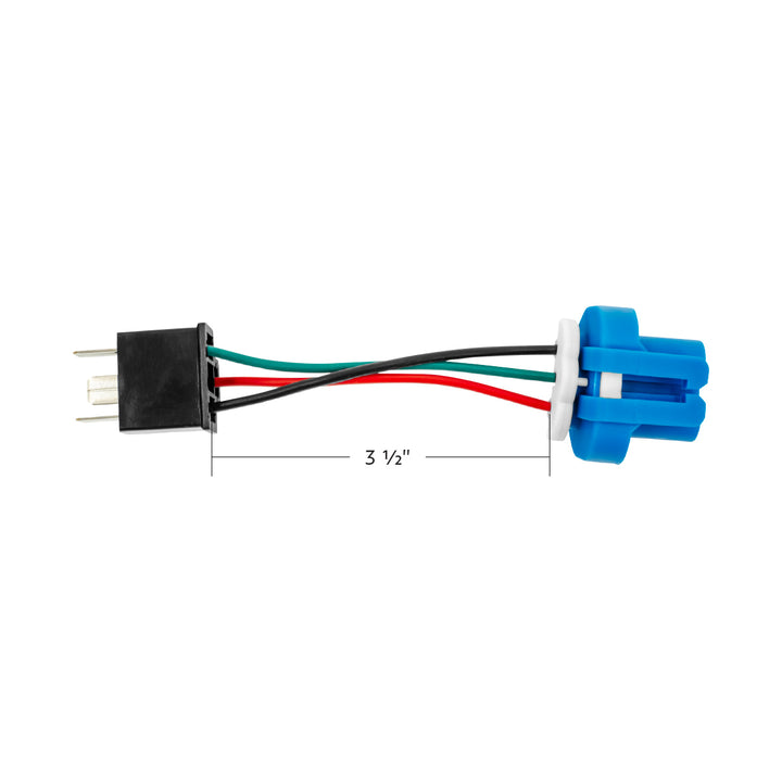9007 to H4656 3 - Pin Bulb Conversion Adapter Plug