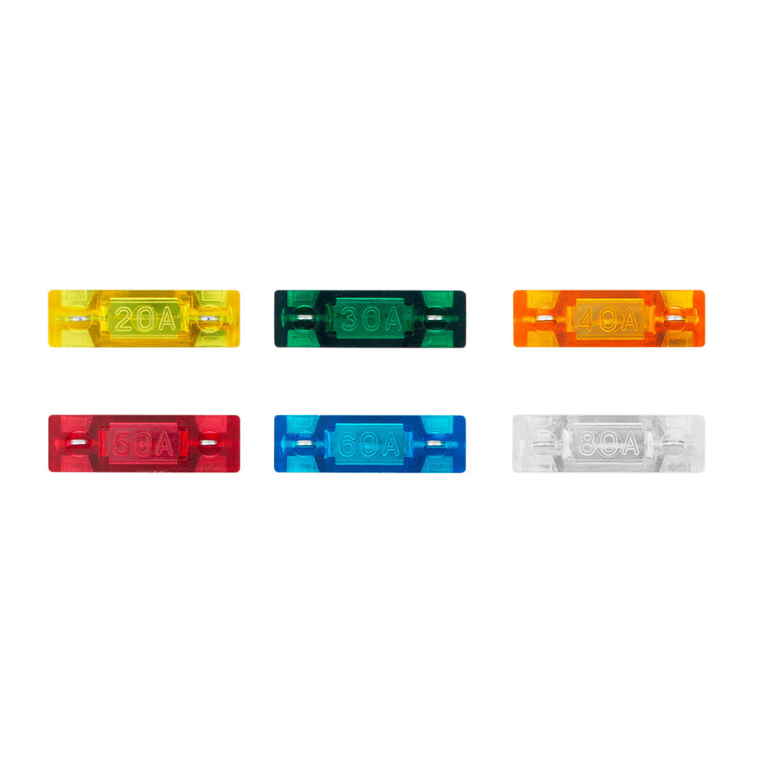 Maxi Fuse Kit 20,30,40,50,60,80 Amp Fuses (6-Pack)