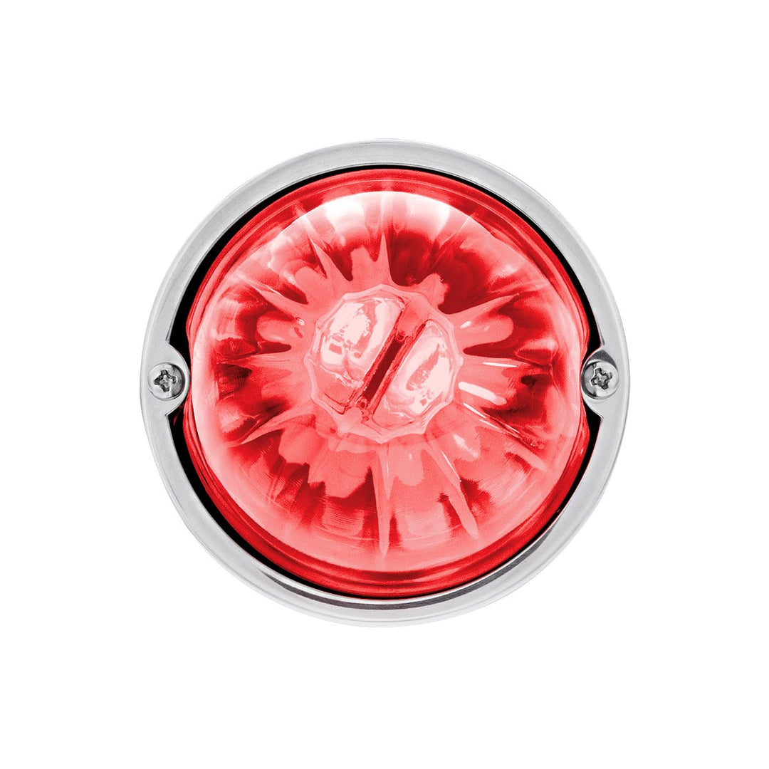 UltraBurst Glass Watermelon Light Flush Mount Kit - Red LED/Clear Lens