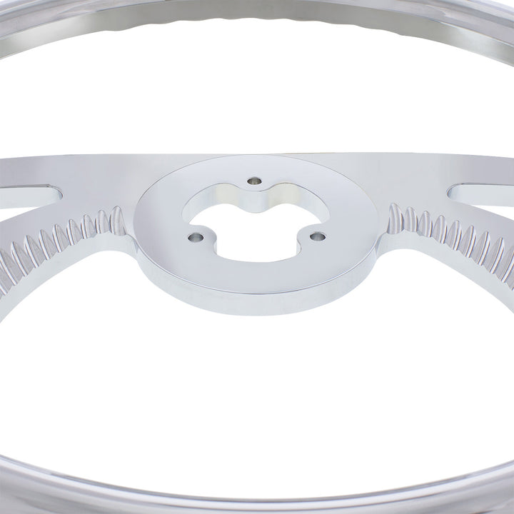 18" Chrome Aluminum "Scorpion" Style Steering Wheel