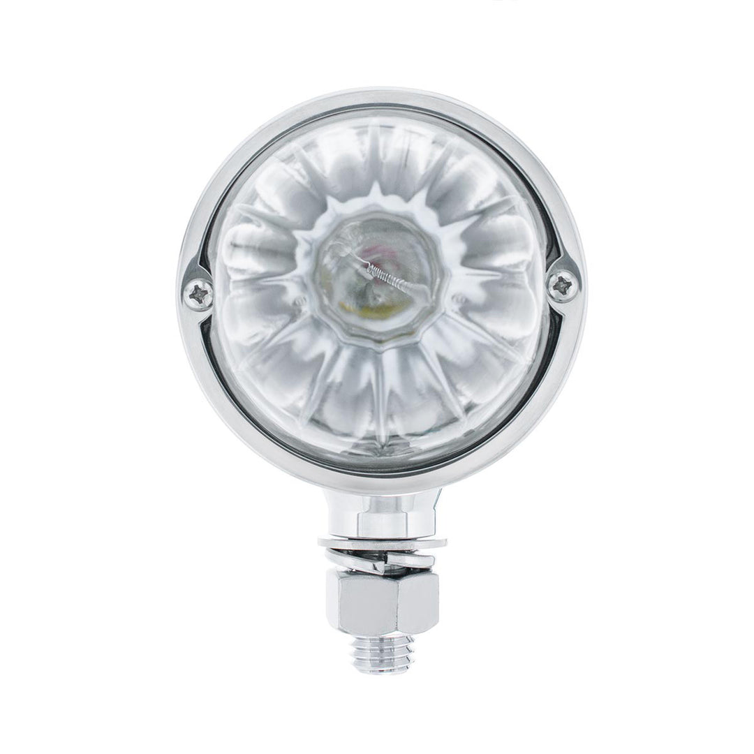 Chrome Double Face Housing With 2 Watermelon Glass Lens - Clear