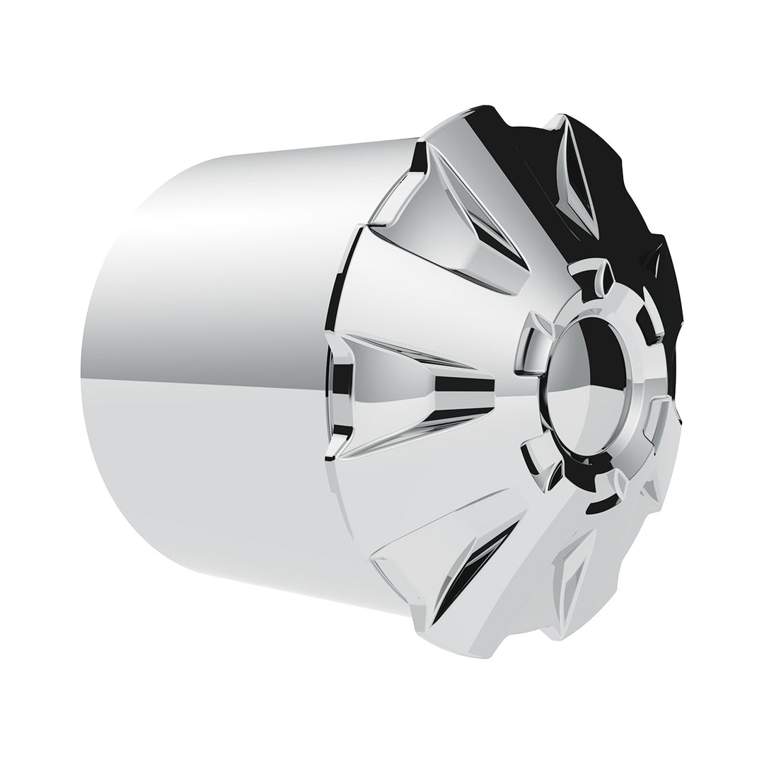 Rubicon Rear Axle Cover Kit With 33mm Thread-On Nut Covers - Chrome