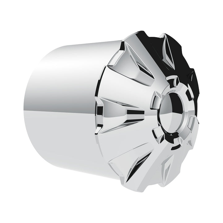Rubicon Rear Axle Cover Kit With 33mm Thread-On Nut Covers - Chrome