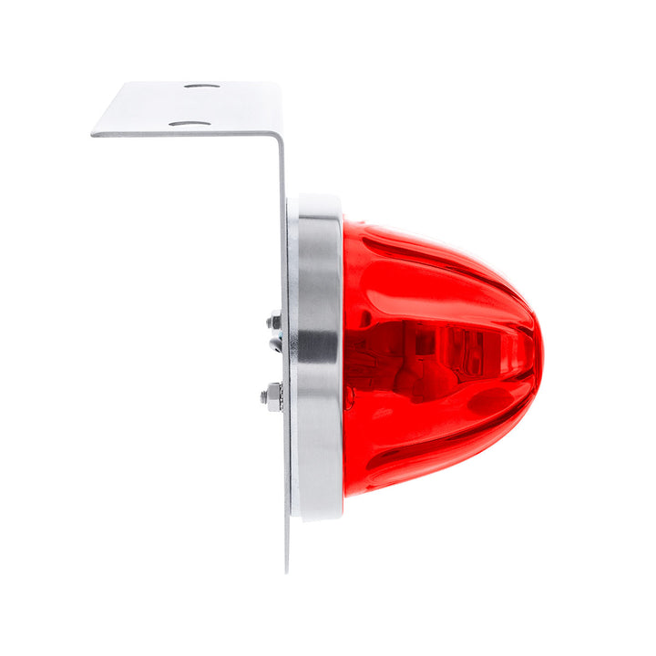 UltraBurst Glass Watermelon Light With Stainless Steel Light Bracket Kit - Red LED/Red Lens