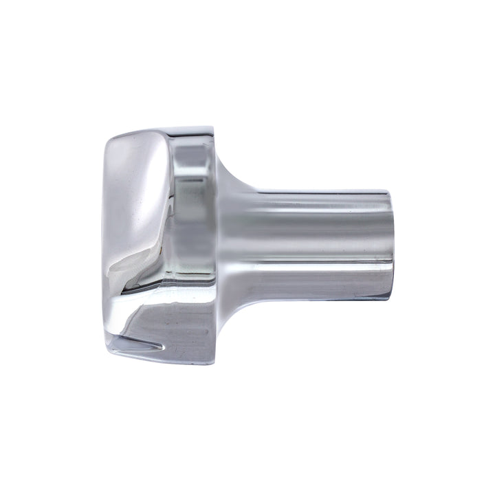 Ace Of Spades Air Valve Knob - Chrome With Red Inlay