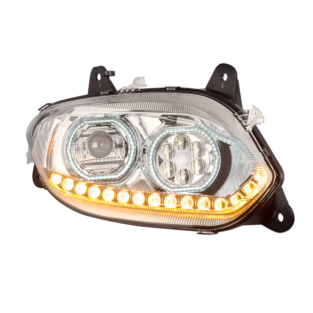 Chrome 17 LED Headlight For 2018-2025 International LT - Passenger