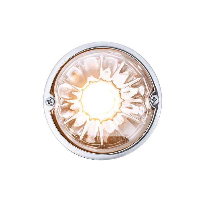 Glass Watermelon Light Kit With 4 LED Light - Amber LED/Clear Lens