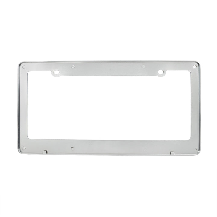 Diamond Plate License Plate Frame - Chrome