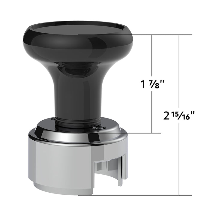 Thread-On Gearshift Knob &amp; Adapter For Eaton Fuller Style 13/15/18 Shifter - Black