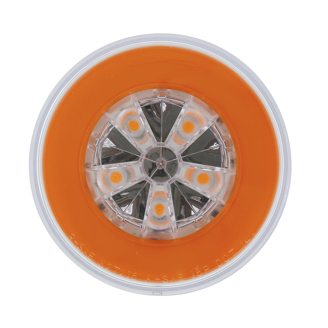 18 LED 4" Round GloLight (Turn Signal) - Amber LED/Amber Lens (Bulk)