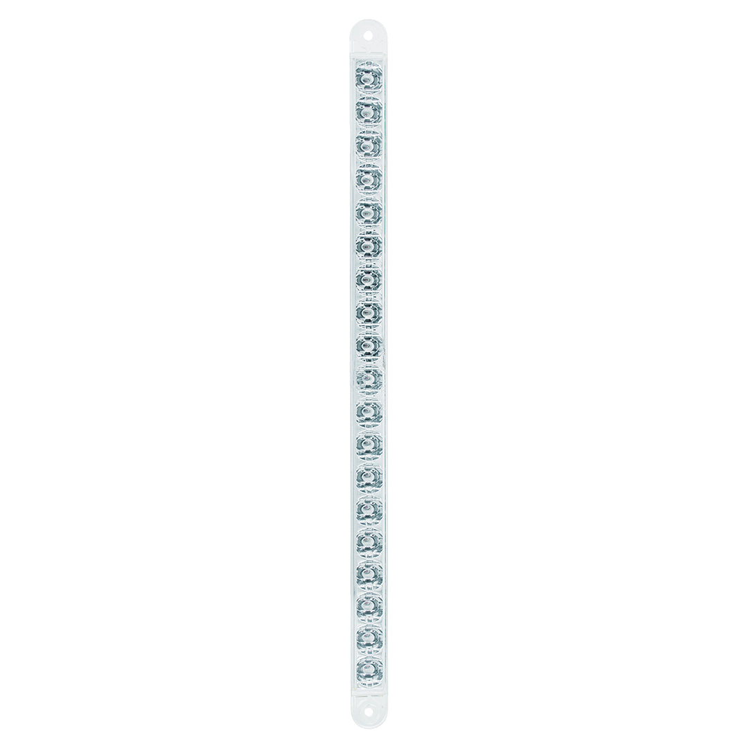 19 LED 12" Reflector Light Bar (Stop, Turn &amp; Tail) - Red LED/Clear Lens (Bulk)