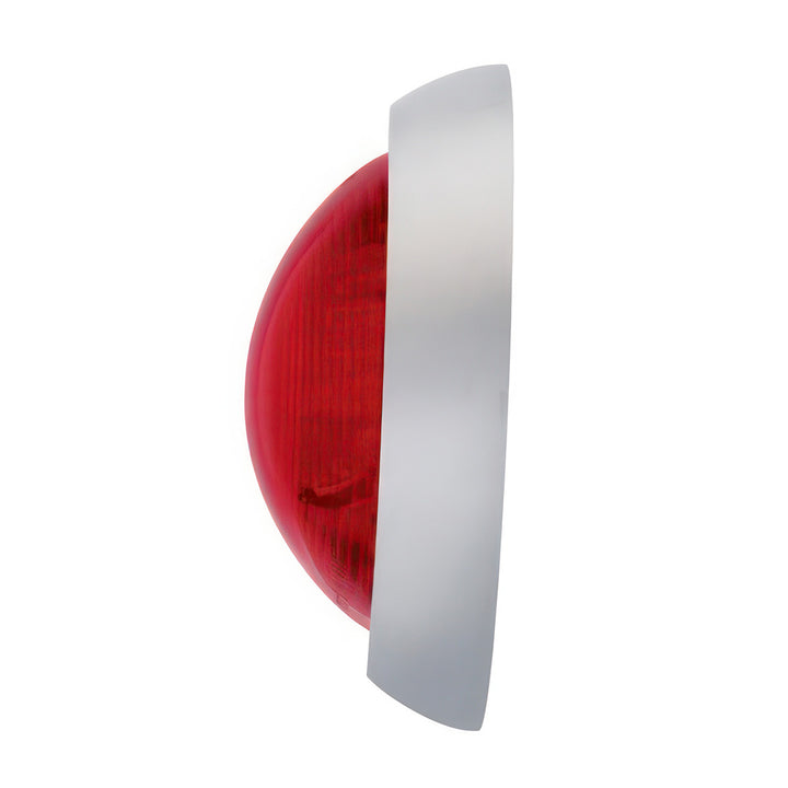 41 LED 1950 Pontiac Style Tail Light With Chrome Bezel &amp; Red Lens