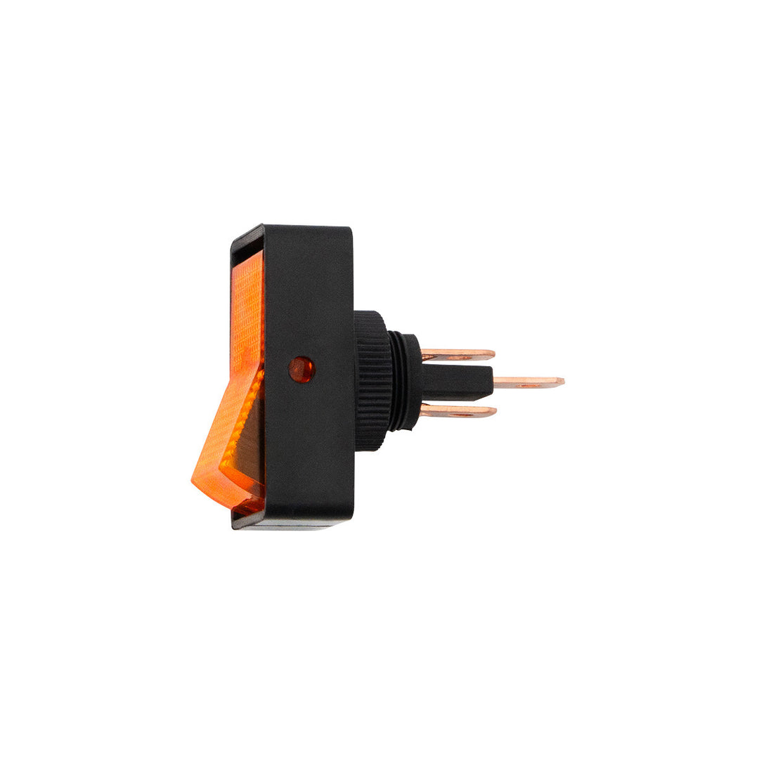 Amber Illum Jumbo Rocker 16 Amp 12V S.P.S.T. On/Off 1 Pc.