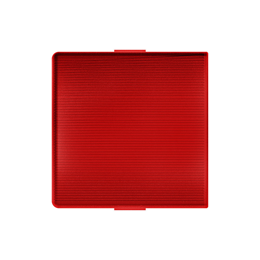 3" x 3" Square Dome Light Lens - Red