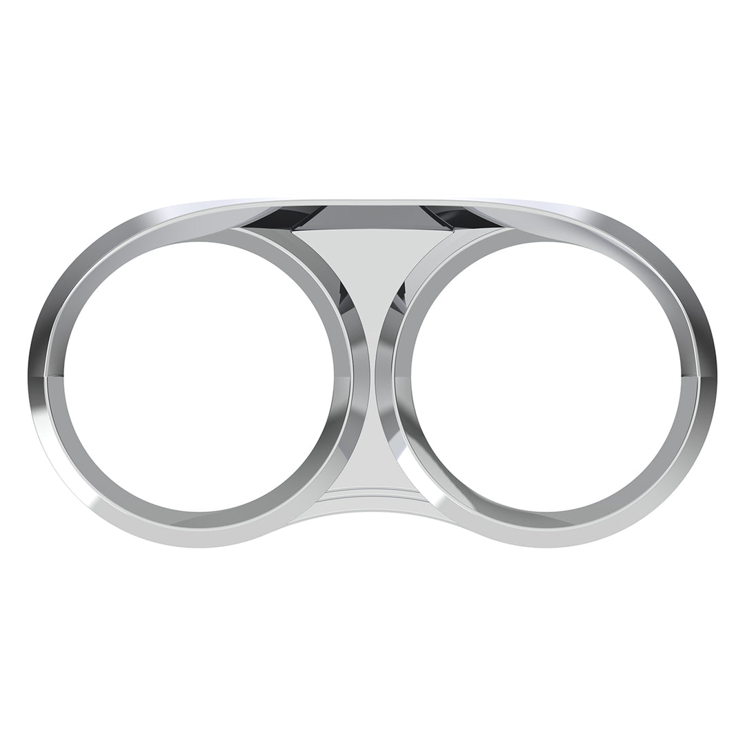 Dual Gauge Cluster Bezel With Visor For 2006+ Peterbilt
