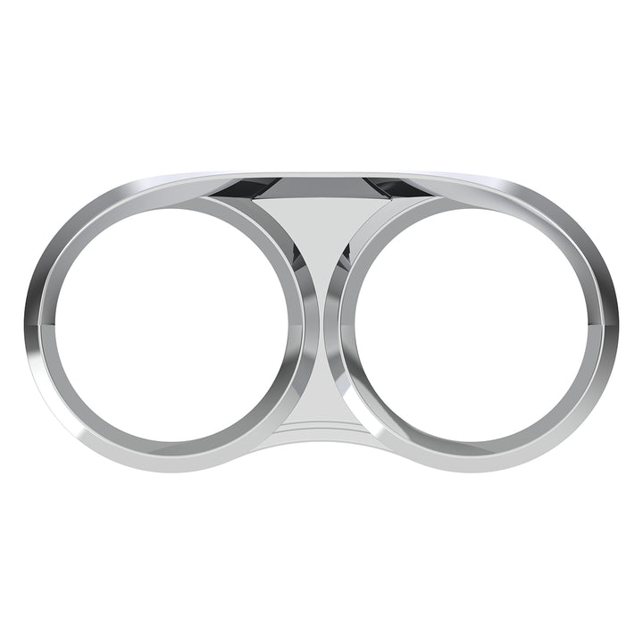 Dual Gauge Cluster Bezel With Visor For 2006+ Peterbilt