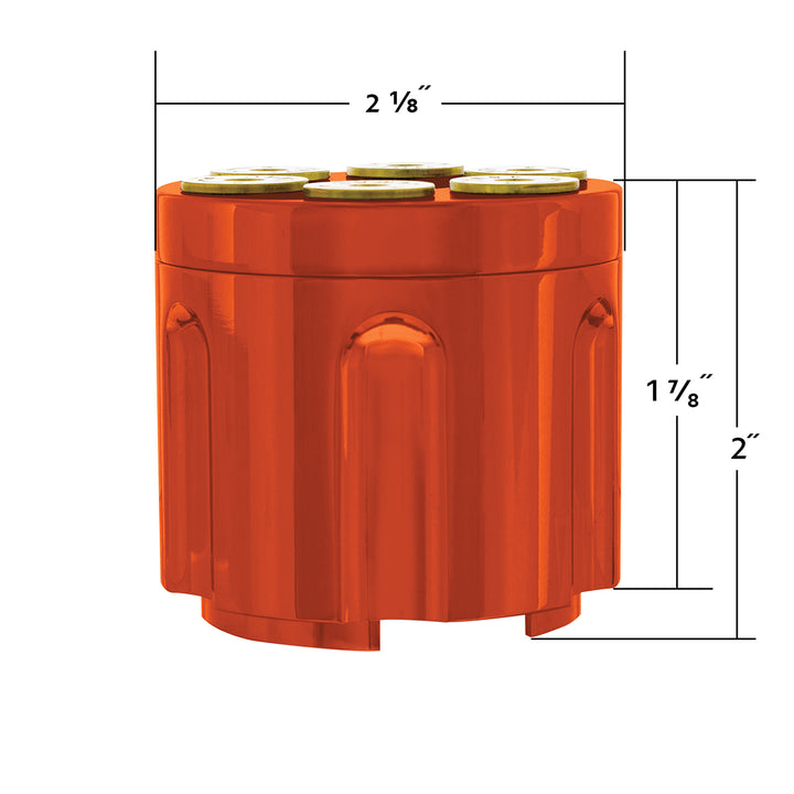 Gun Cylinder 13/15/18 Speed Gearshift Knob - Cadmium Orange