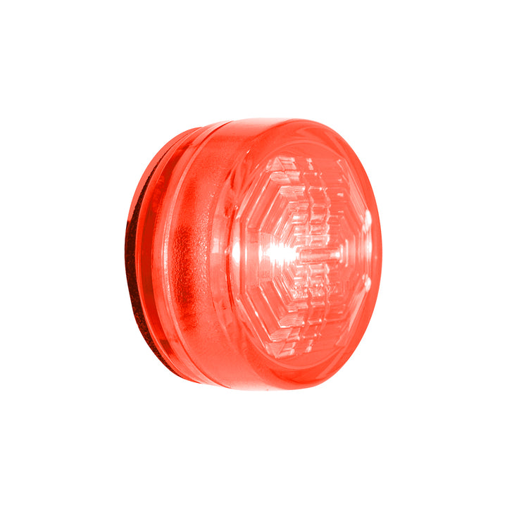 3 LED Oval Clearance/Marker Light - Red LED/Red Lens