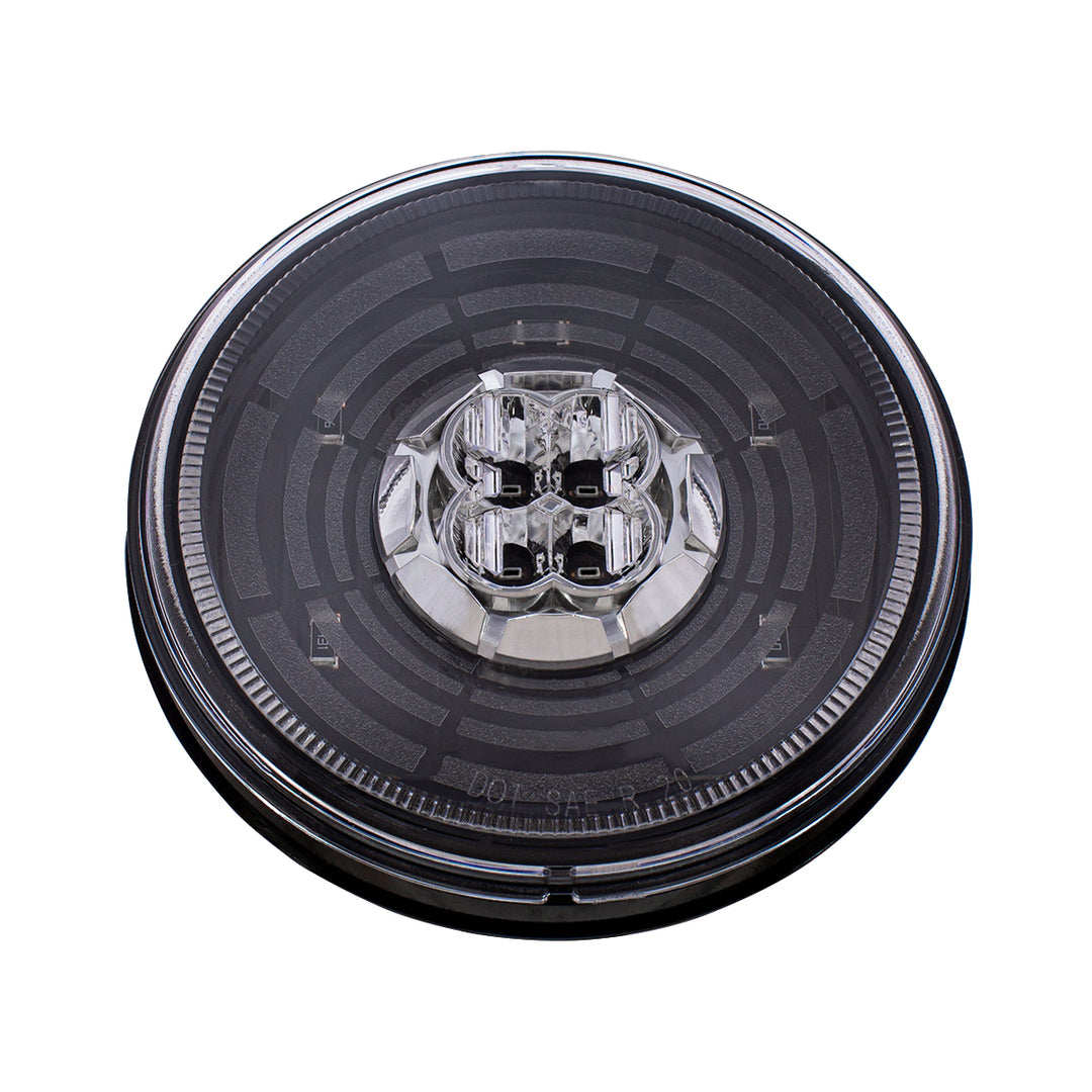 13 LED 4" Round Abyss Light (Back-Up) - White LED/Clear Lens