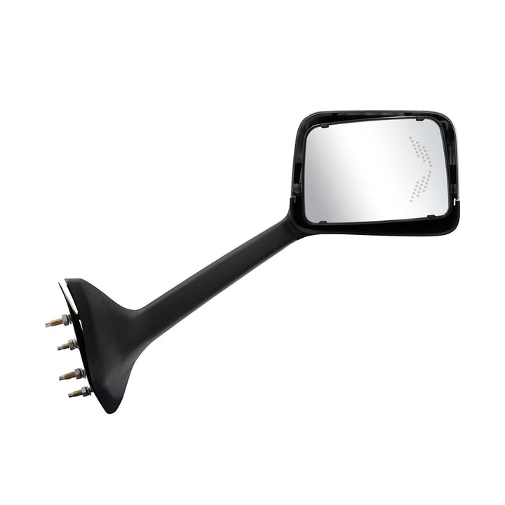 Chrome Plastic Hood Mirror Assembly With Sequential LED Turn Signals For 2018-2024 International LT - Passenger