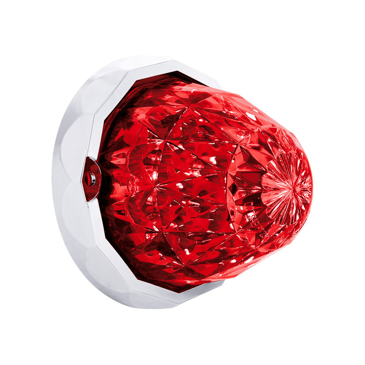 19 LED Dual Function Crystal Watermelon Light Kit With Bezel - Red LED/Red Lens