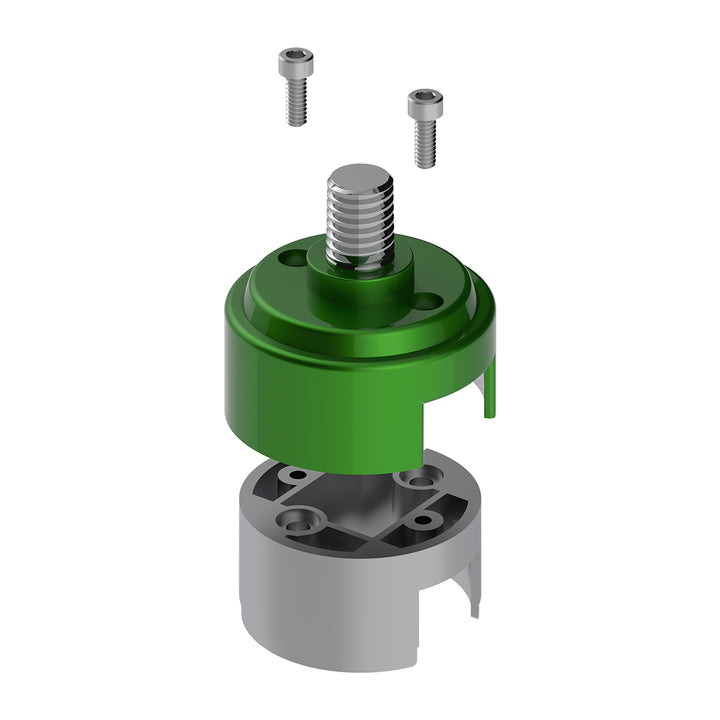 1/2" - 13 Thread-On Shift Knob Mounting Adapter For Eaton Fuller Style 13/15/18 Shifter - Emerald Green (Bulk)