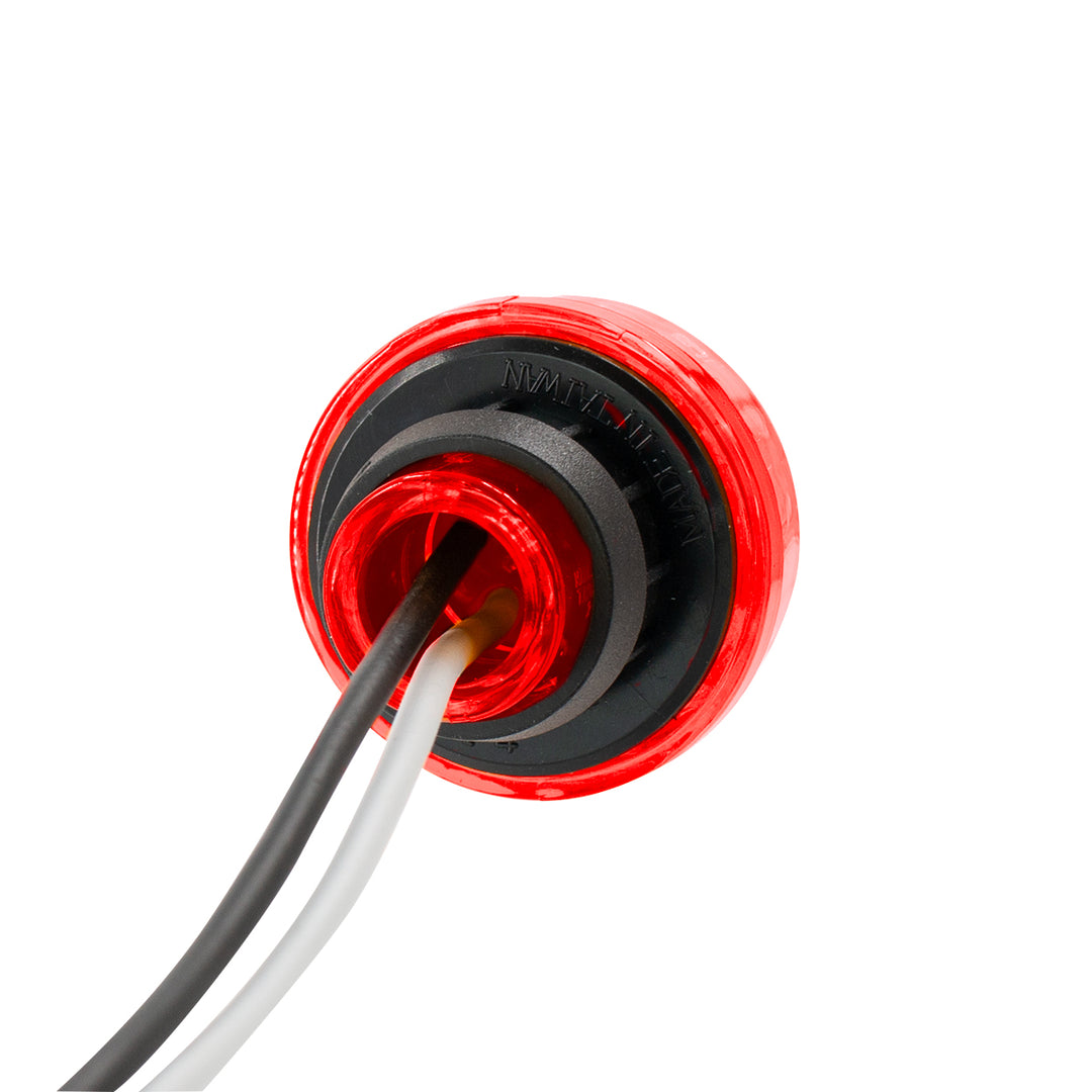 LED 1-1/4" Round Light (Clearance/Marker) - Red LED/Red Lens