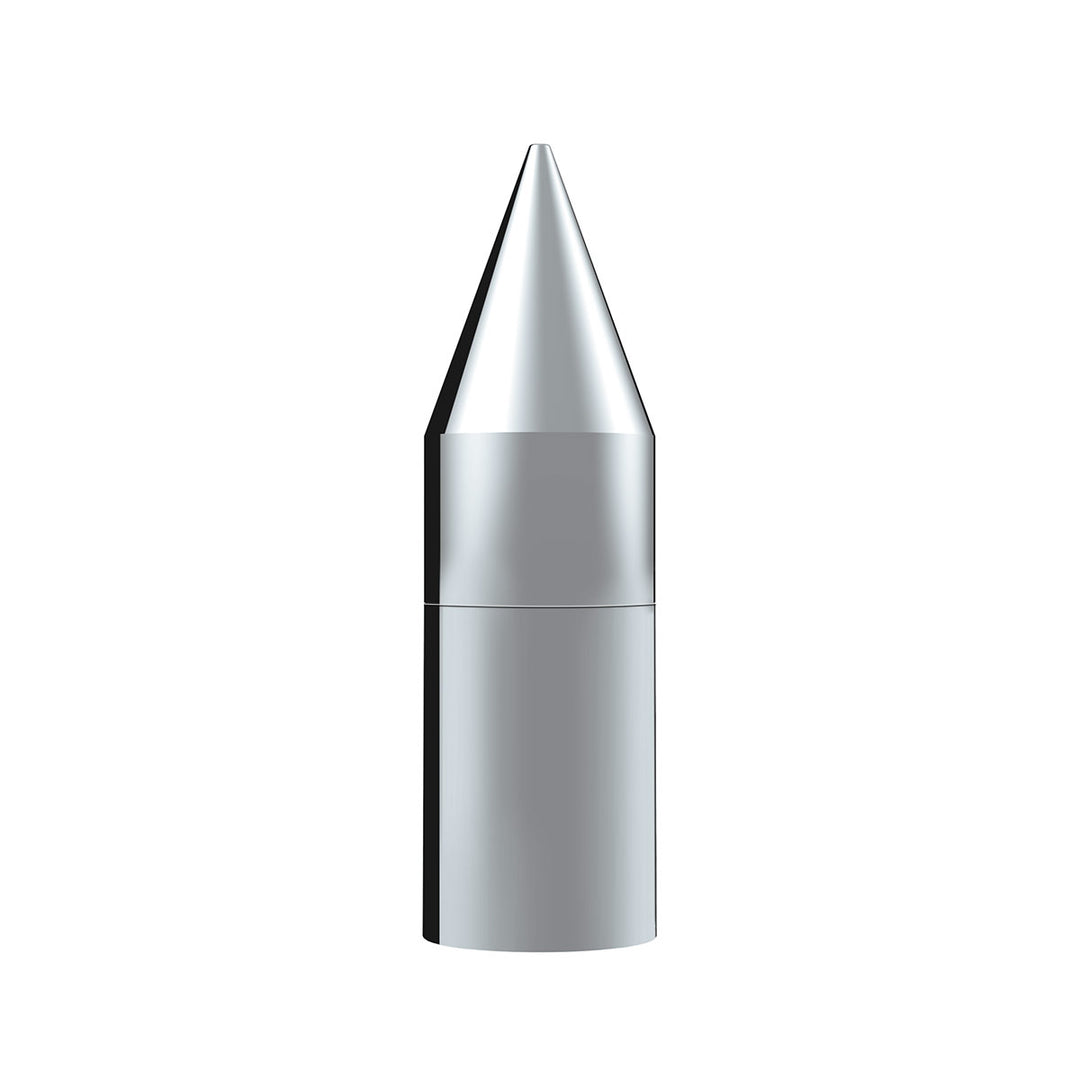 33mm X 7-1/8" Chrome Plastic Tall Spike Nut Cover - Thread-On (10 Pcs)