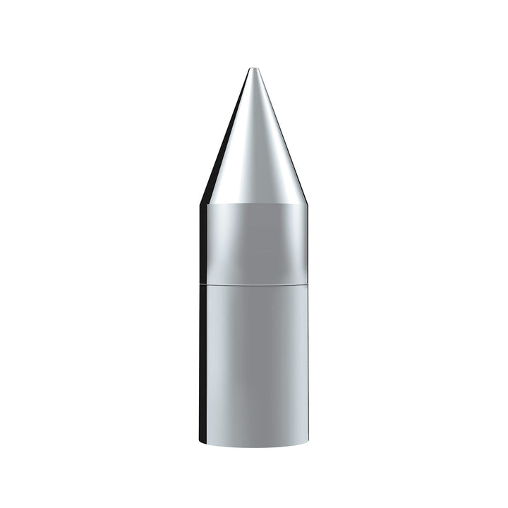 33mm X 7-1/8" Chrome Plastic Tall Spike Nut Cover - Thread-On (10 Pcs)