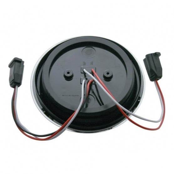 38 LED Euro Style Flange Mount Light (Stop, Turn &amp; Tail) - White LED/Red LED/Clear Lens (Bulk)