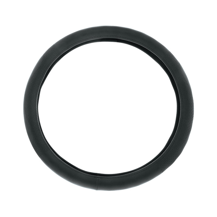 18" Leatherette Steering Wheel Cover - Black