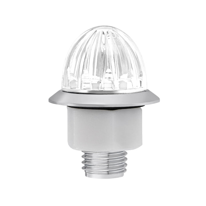 4 LED 1-1/8" Watermelon Double Fury Light With Clear Lens (Clearance/Marker) - Red &amp; White LED