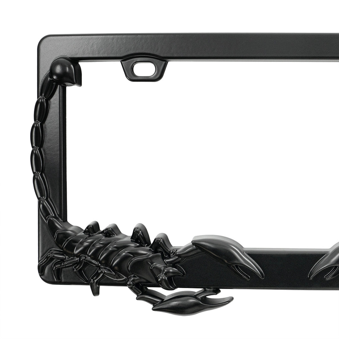Scorpion License Plate Frame - Black