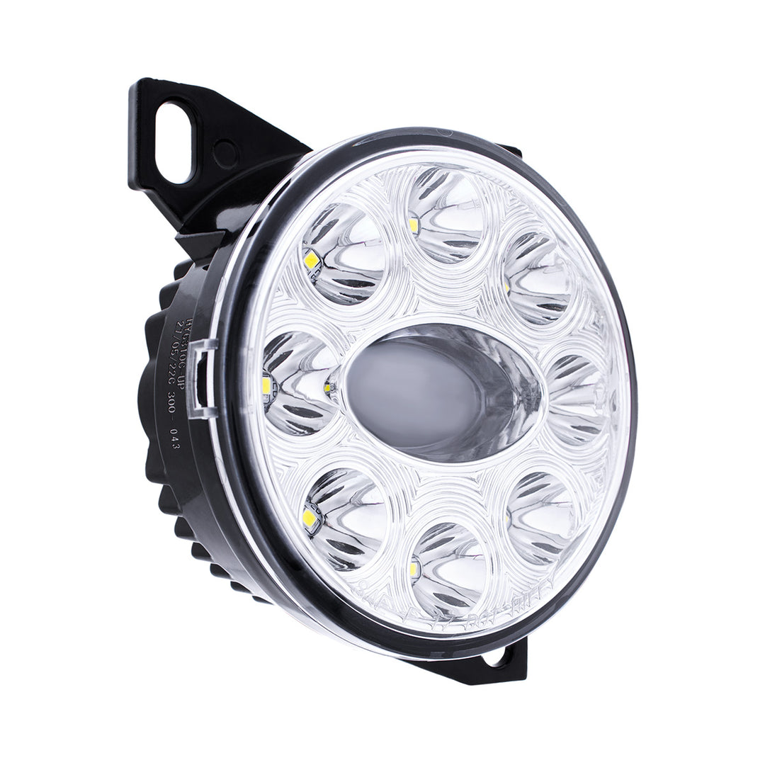 9 LED Projector Fog Light With LED Position Lights For Peterbilt 579/587 &amp; Kenworth T660 - Chrome