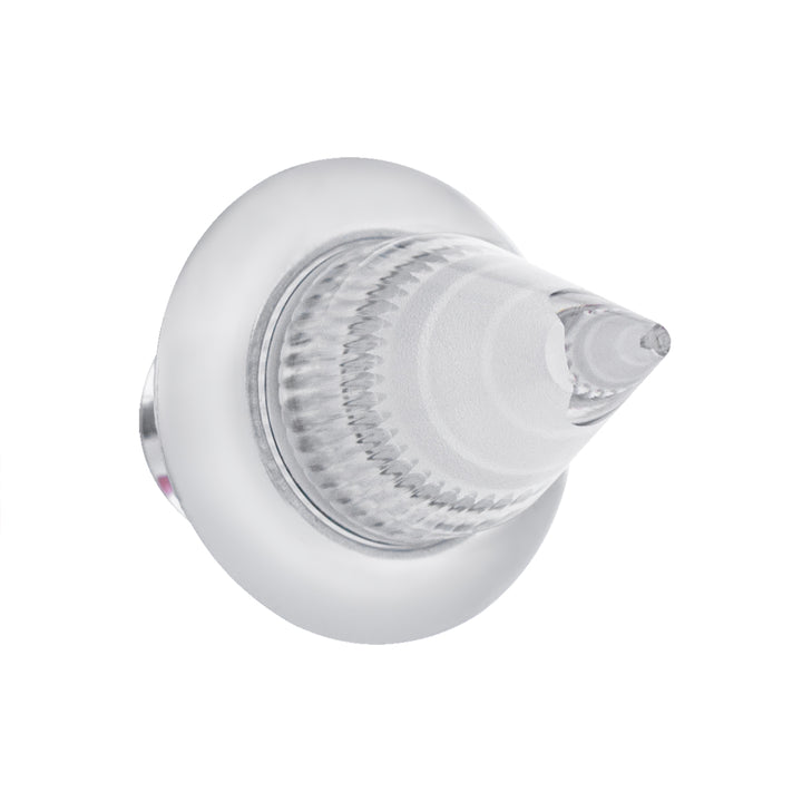 4 LED Dual Function 3/4" Mini Spike Light With Stainless Steel Bezel (Clearance/Marker) - Amber LED/Clear Lens