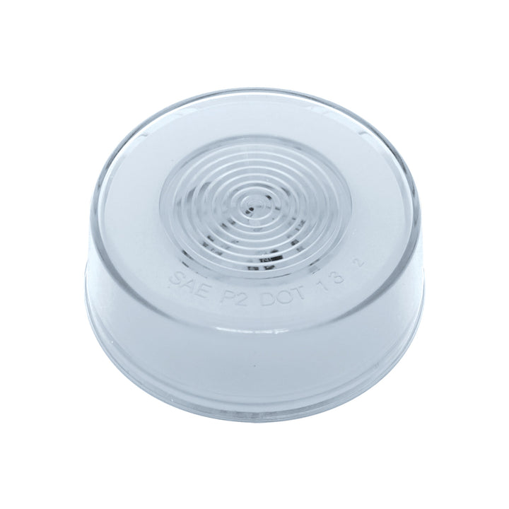 9 LED 2-1/2" Round GloLight (Clearance/Marker) - Red LED/Clear Lens
