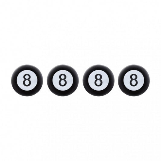 "8" Ball Tire Valve Caps (4-Pack)