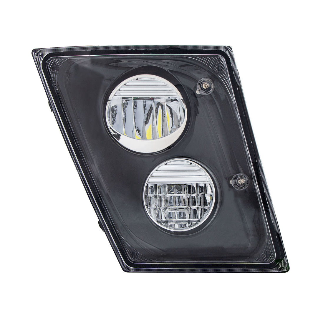 2 High Power LED Black Driving Light &amp; Fog Light For 2003-2017 Volvo VNL - Passenger/Right