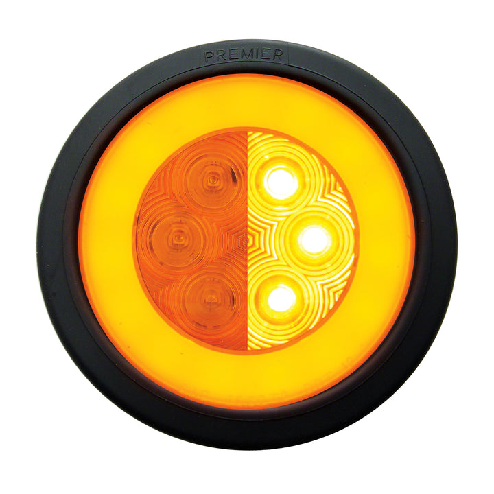21 LED 4" GloLight Bar Kit (Turn Signal) - Amber LED/Amber Lens (Bulk)