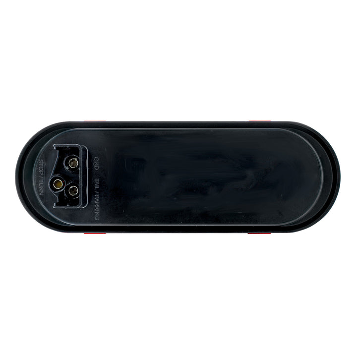 7 LED Oval Light (Stop, Turn &amp; Tail) - Red LED/Red Lens