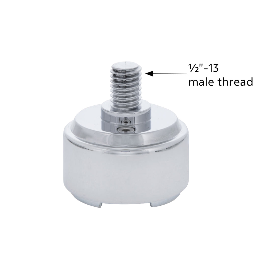 1/2" - 13 Thread-On Shift Knob Mounting Adapter For Eaton Fuller Style 9/10 Shifter - Chrome (Bulk)