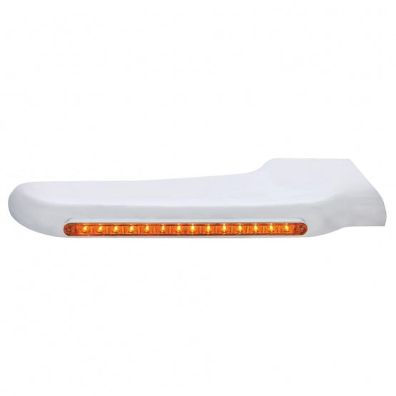 Sequential 14 Amber LED Front Fender Cover For Peterbilt 388 (2008-2015)&amp;389 (2008-2023) - Amber Lens - Passenger