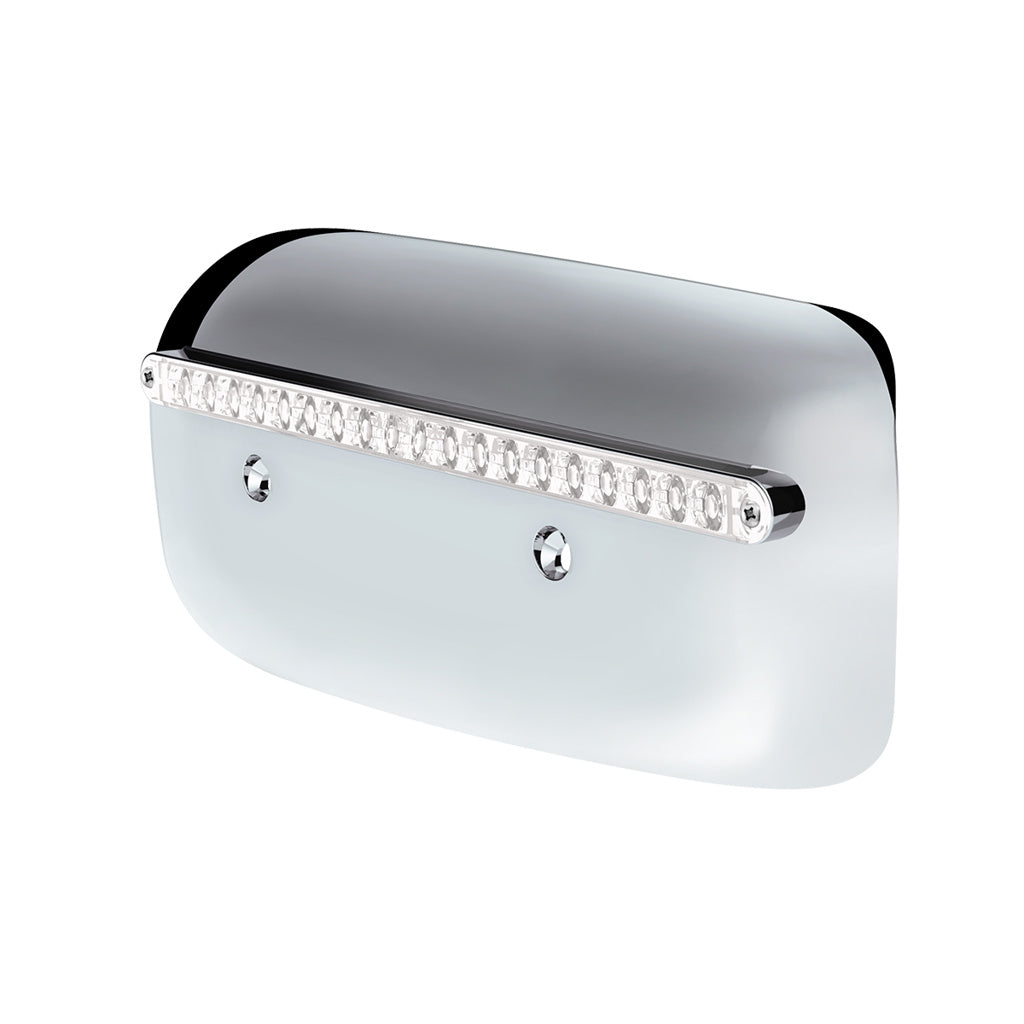 19 LED Rear Headlight Housing Cover For 2008-2023 Peterbilt 389 (Passenger) - Amber LED/Clear Lens
