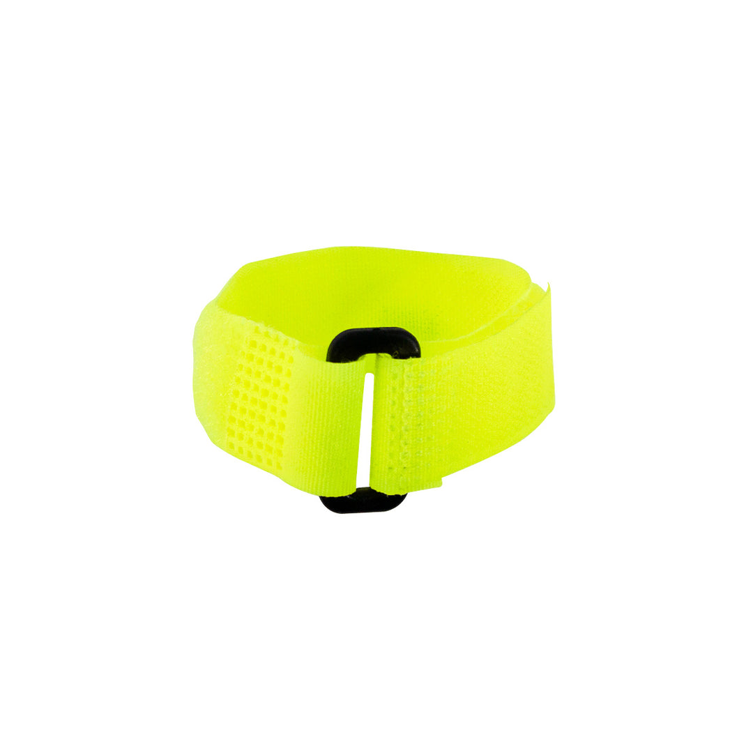 8" x 3/4" Neon Hook &amp; Loop Velcro Strip - Tie Fasteners with Buckle (8-Pack)