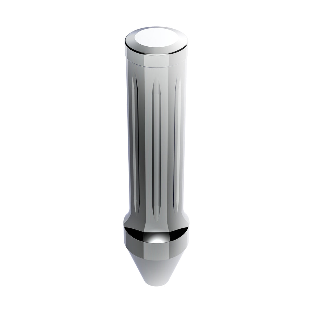Dallas Style Grooved Grip Handle With Beer Tap Adapter - Chrome