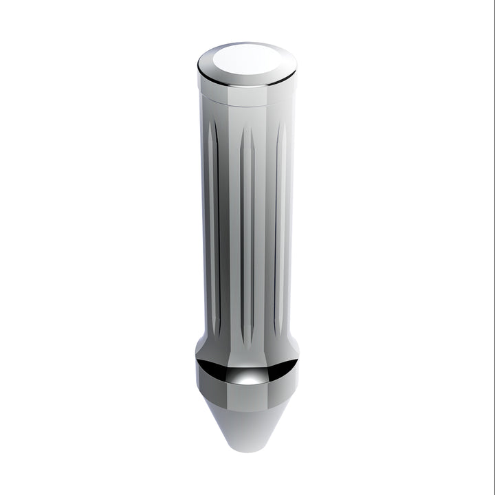 Dallas Style Grooved Grip Handle With Beer Tap Adapter - Chrome