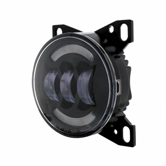 18 LED Fog Light With LED Light Bar For Peterbilt 579 (2012-2021) &amp; Kenworth T660 (2007-2017) - Black