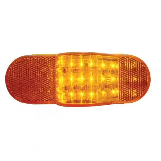 18 LED Mid - Trailer Turn Signal Light - Amber LED/Amber Lens